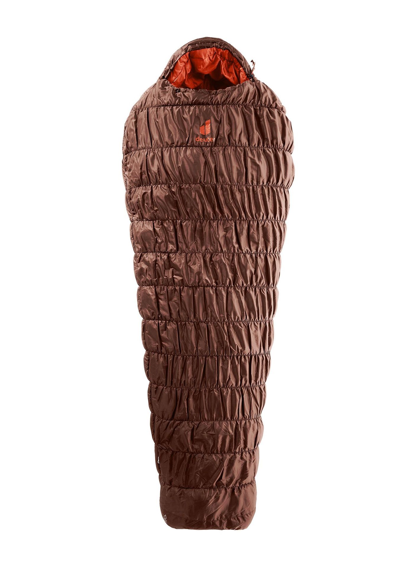 Śpiwór syntetyczny Deuter Exosphere -6 (185 cm) - umbra/paprika