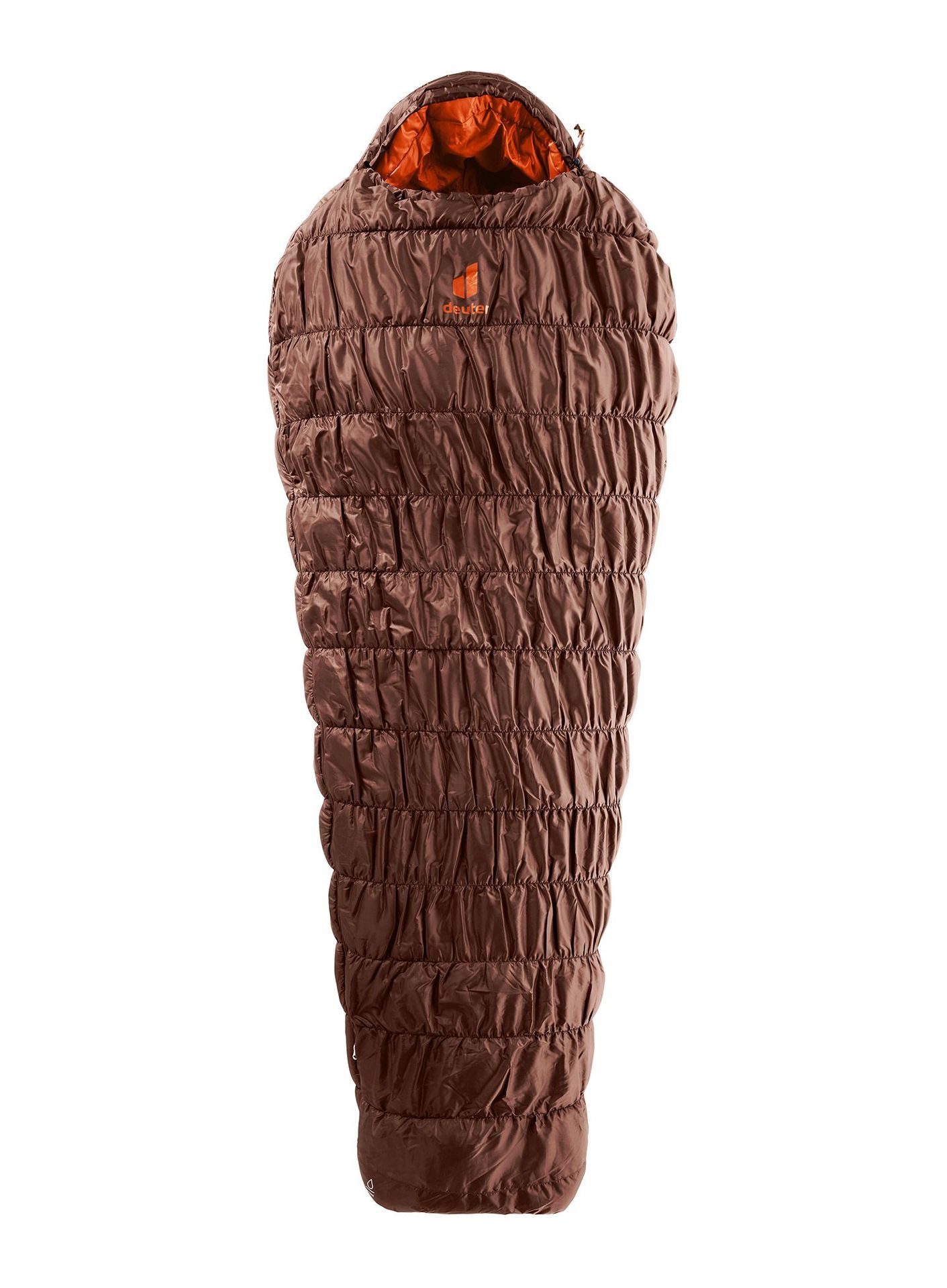Śpiwór turystyczny Deuter Exosphere -6 EL (200 cm) - umbra/paprika
