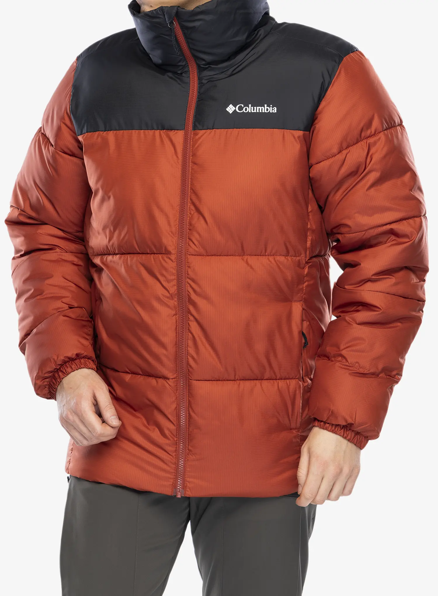 Kurtka ocieplana Columbia Puffect II Jacket - warp red/shark