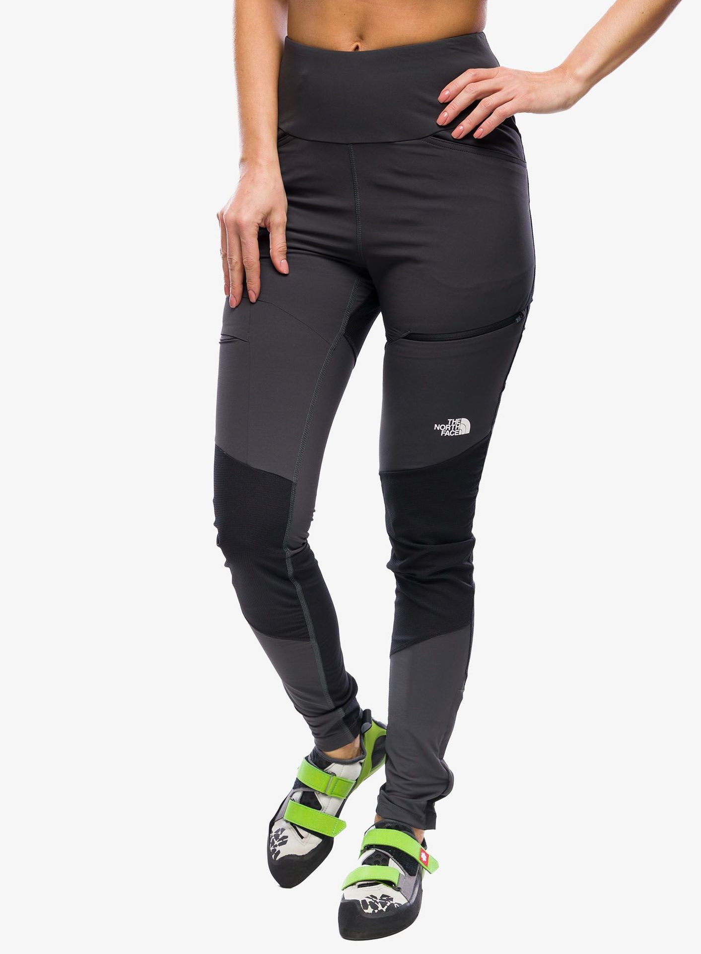 Spodnie wspinaczkowe damskie The North Face Felik Alpine Tight - grey/blk