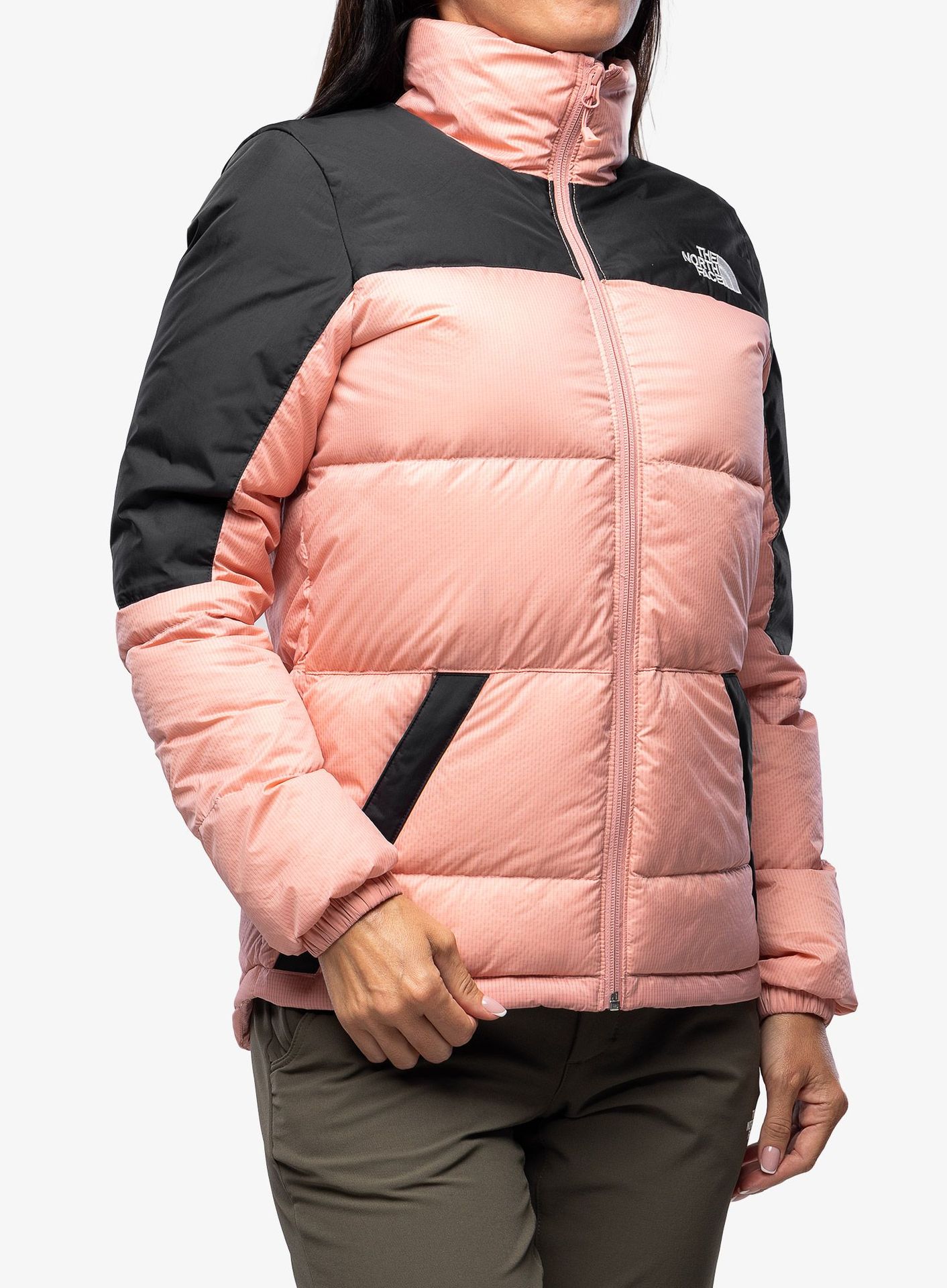 Puchowa kurtka damska The North Face Diablo Down Jacket - rose/black