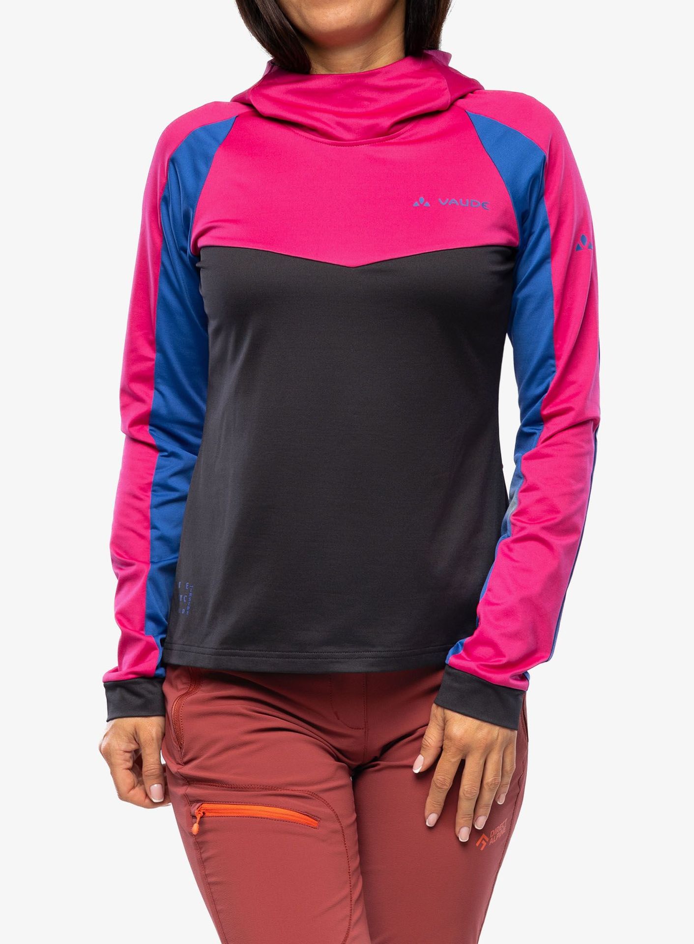 Bluza rowerowa damska Vaude Qimsa LS Shirt II - rich pink