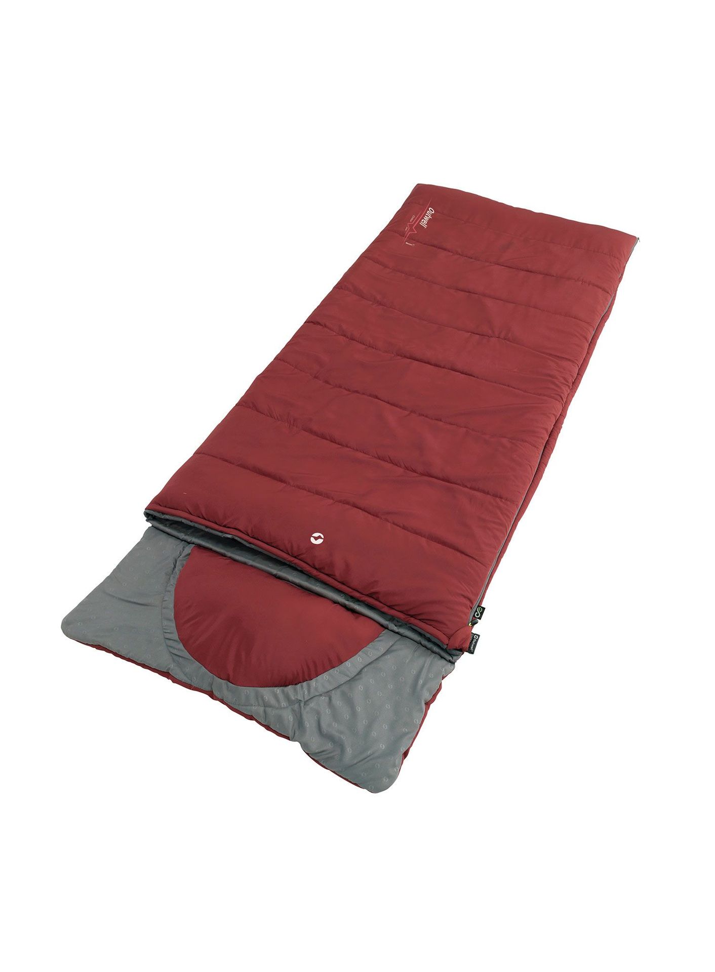 Śpiwór turystyczny Outwell Contour Lux (190 cm) - red/red