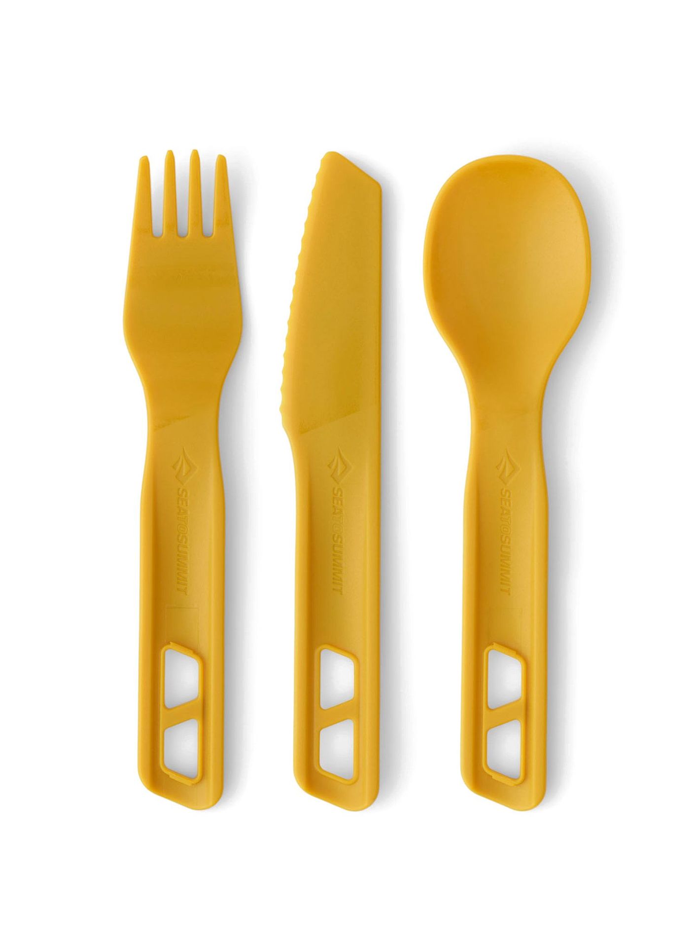 Sztućce turystyczne Sea to Summit Passage Cutlery Set 3P - yellow