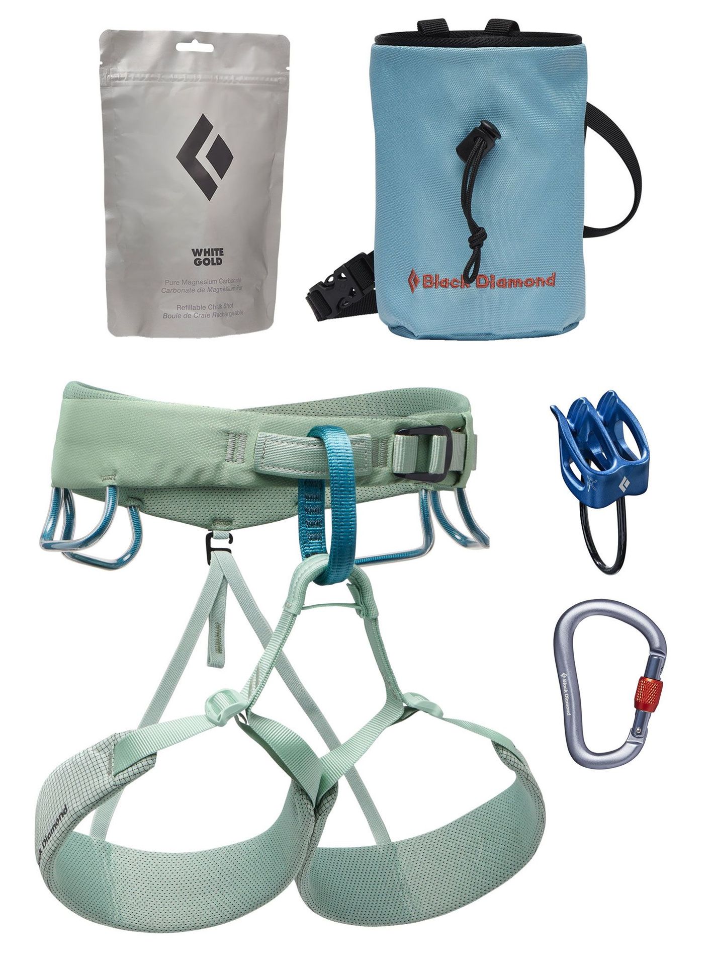 Zestaw Black Diamond Momentum Harness Package Women's