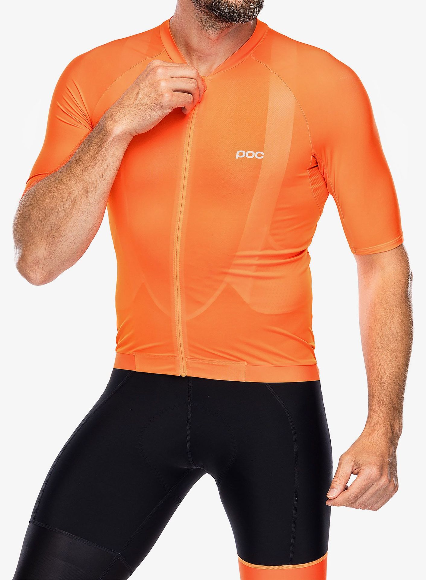 Koszulka kolarska POC Pristine Jersey - zink orange