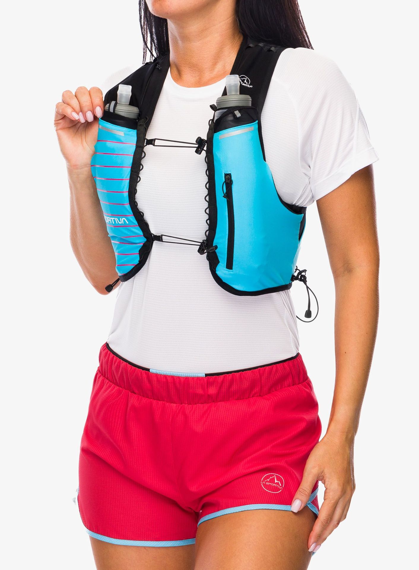 Kamizelka biegowa La Sportiva Trail Vest 5L - malibu blue/hibiscus