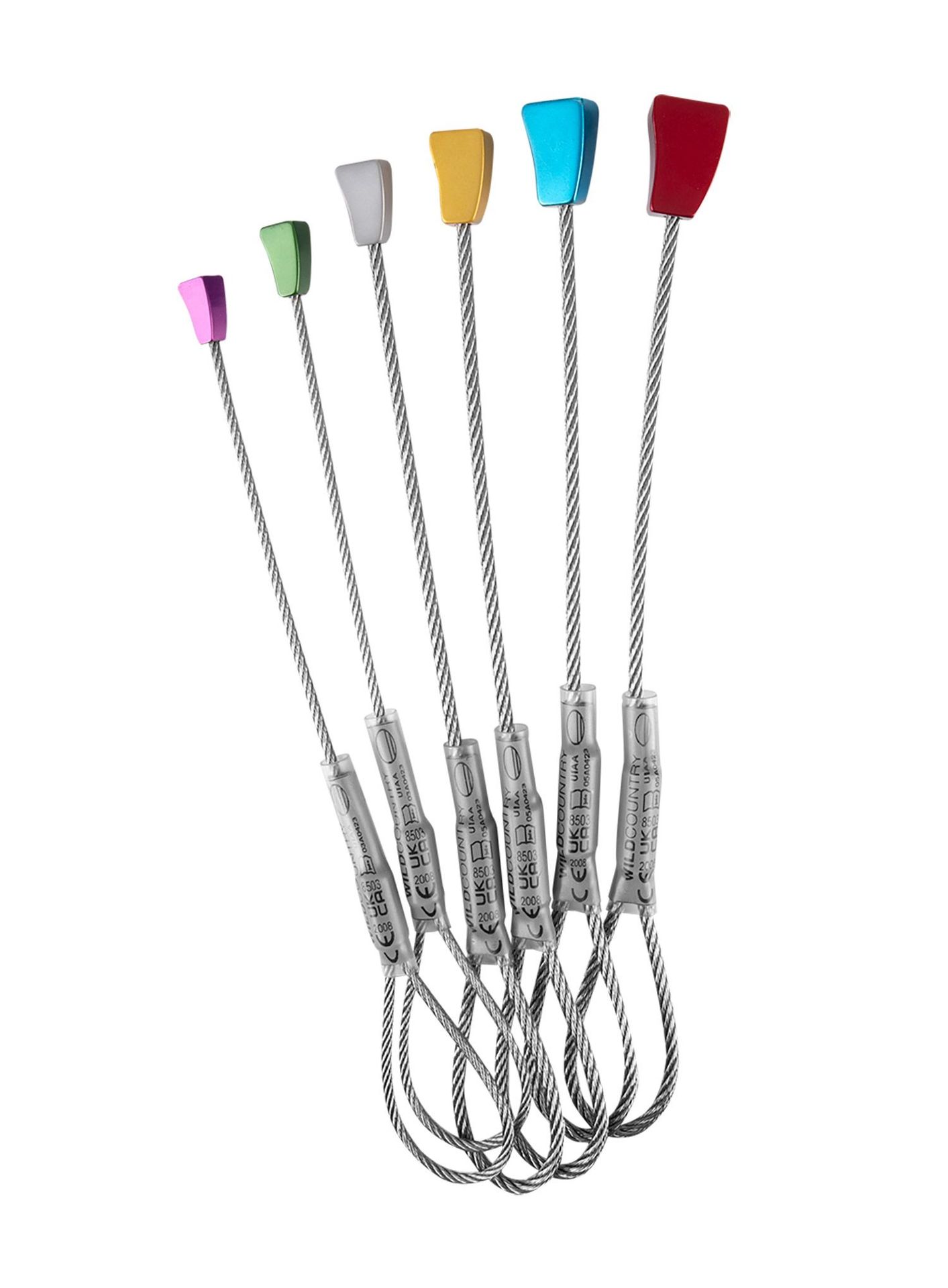 Kości wspinaczkowe Wild Country Superlight Rocks Set 1-6 - grey