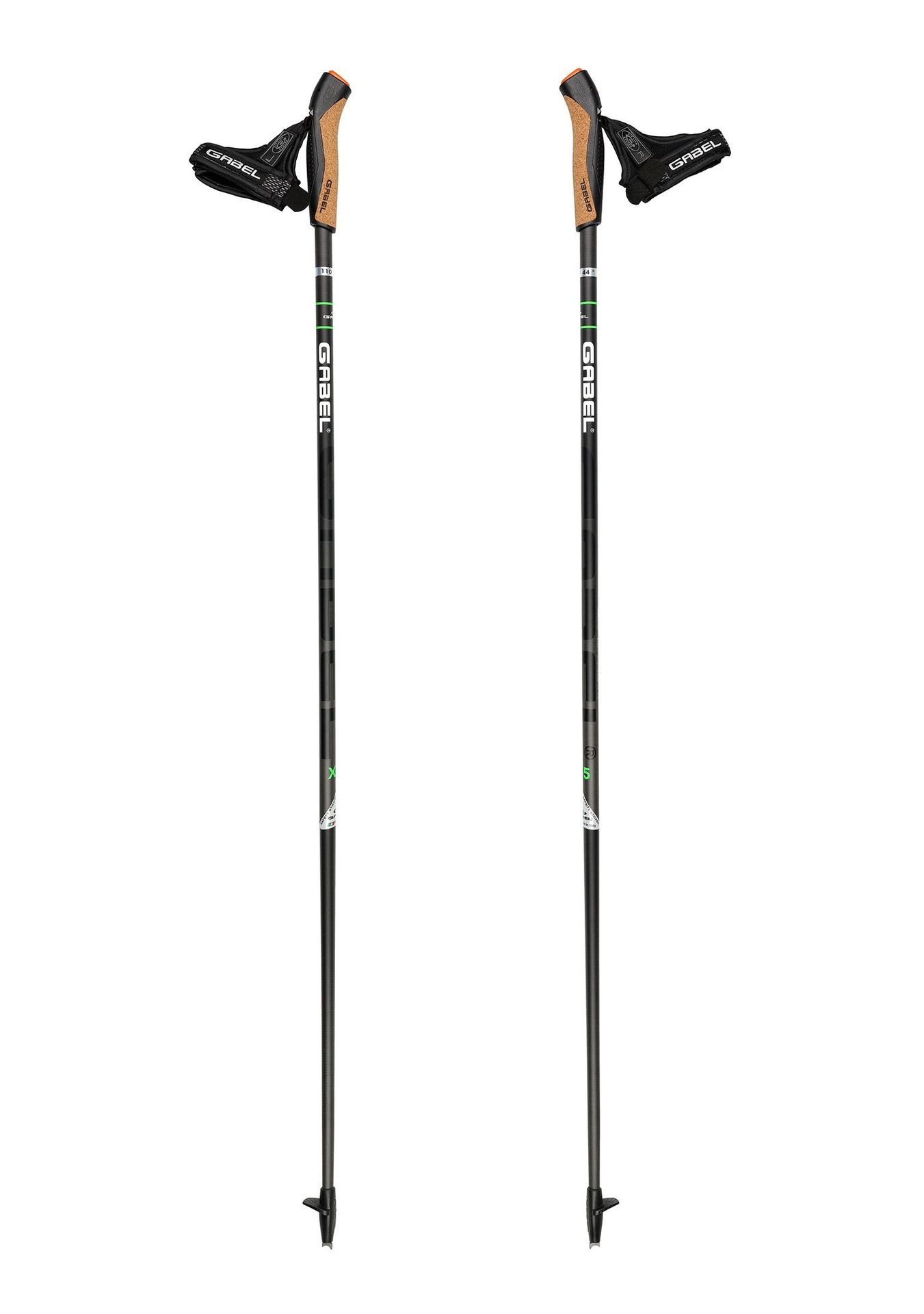 Kije do nordic walking Gabel Stride X-5 - black/green