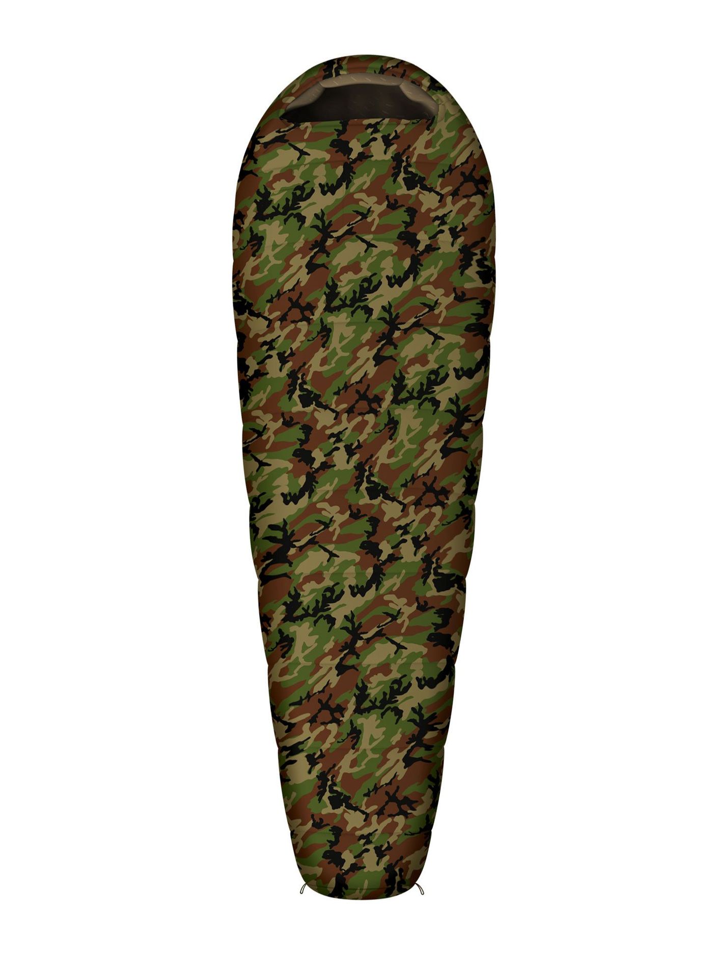 Śpiwór syntetyczny Husky Army (195 cm) - green