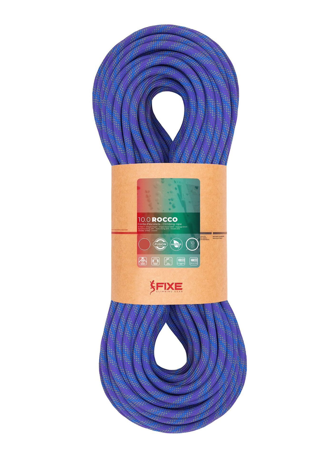 Lina wspinaczkowa Fixe Climbing Rocco 10,0 60 m - blue