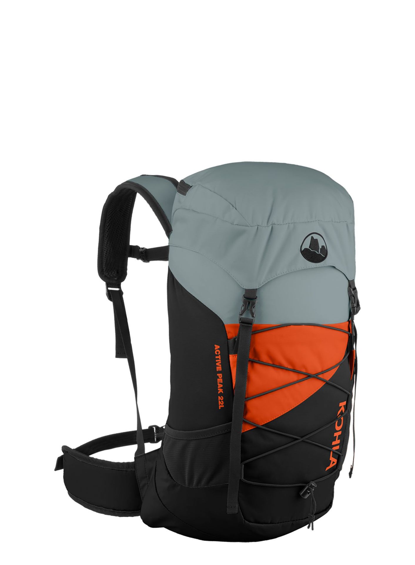 Plecak Kohla Active Peak 22L - stormy sea/red orange/caviar
