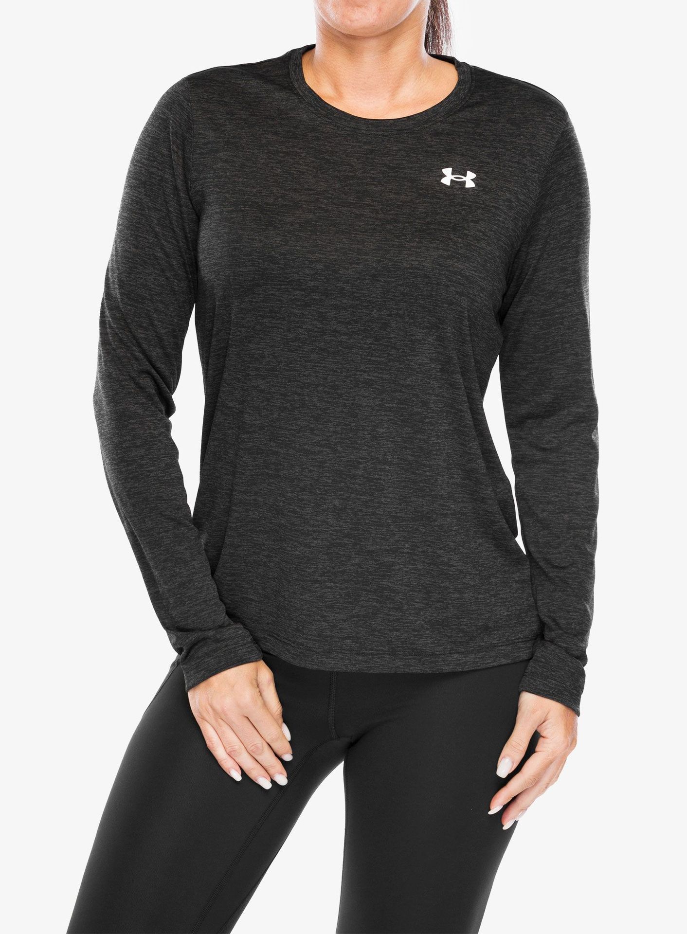 Bluza damska Under Armour UA Tech Twist Crew LS - black/jet gray/white