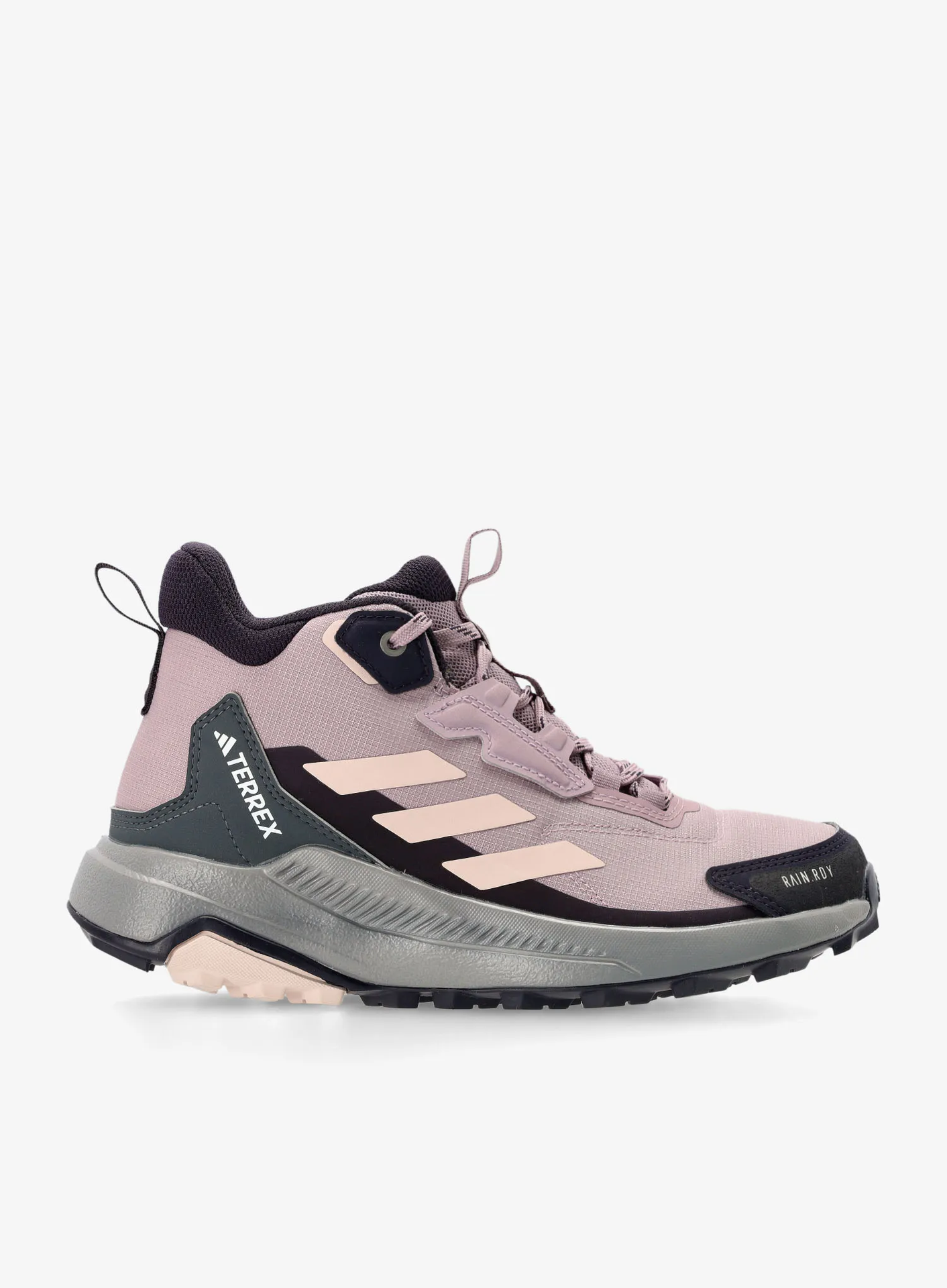 Buty turystyczne damskie adidas TERREX Anylander Mid RAIN.RDY - prelov fig/putty mau/auror blk