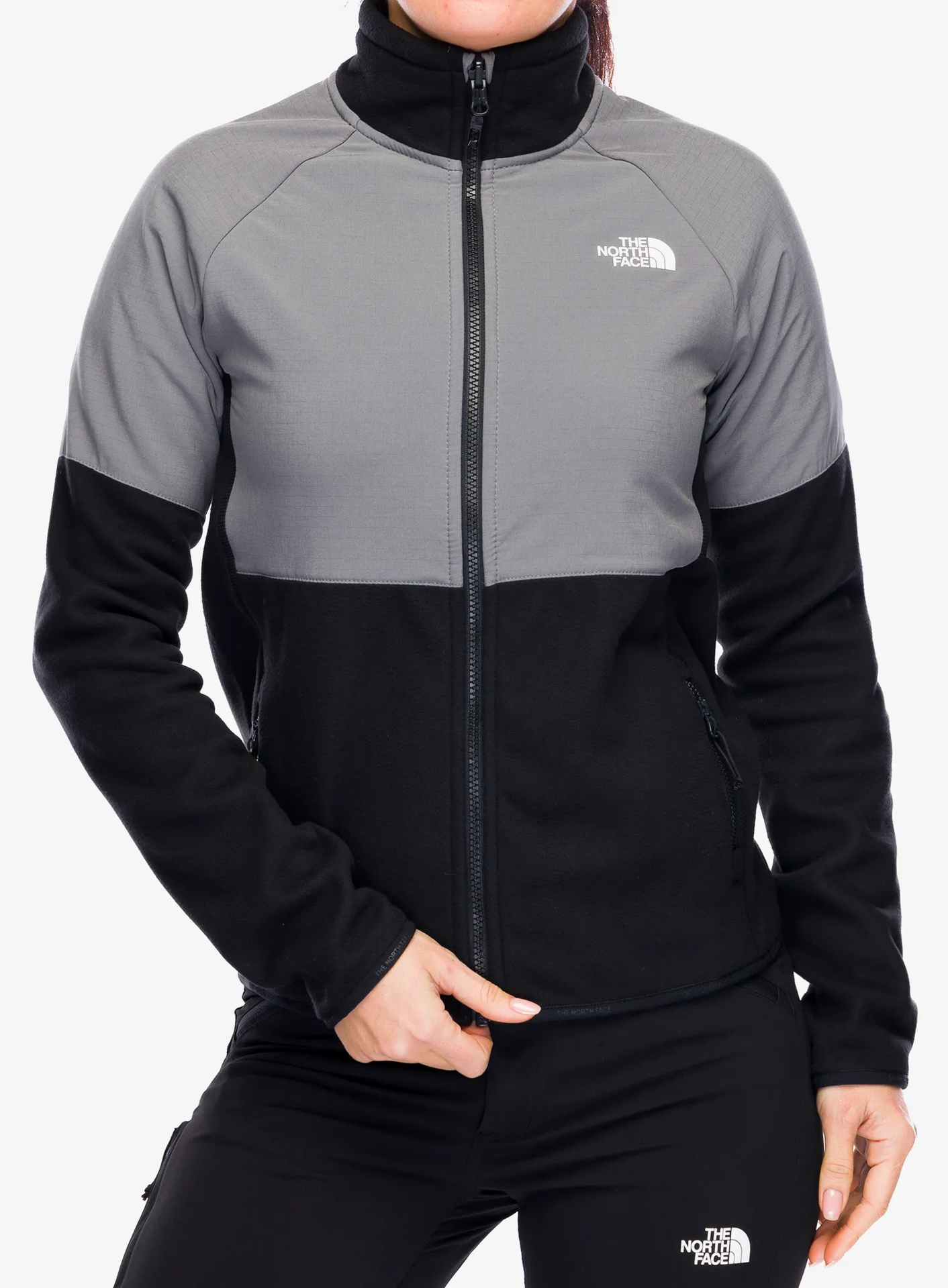 Bluza rozpinana damska The North Face Glacier Heavyweight Full Zip Jacket - tnf black/smoked pearl