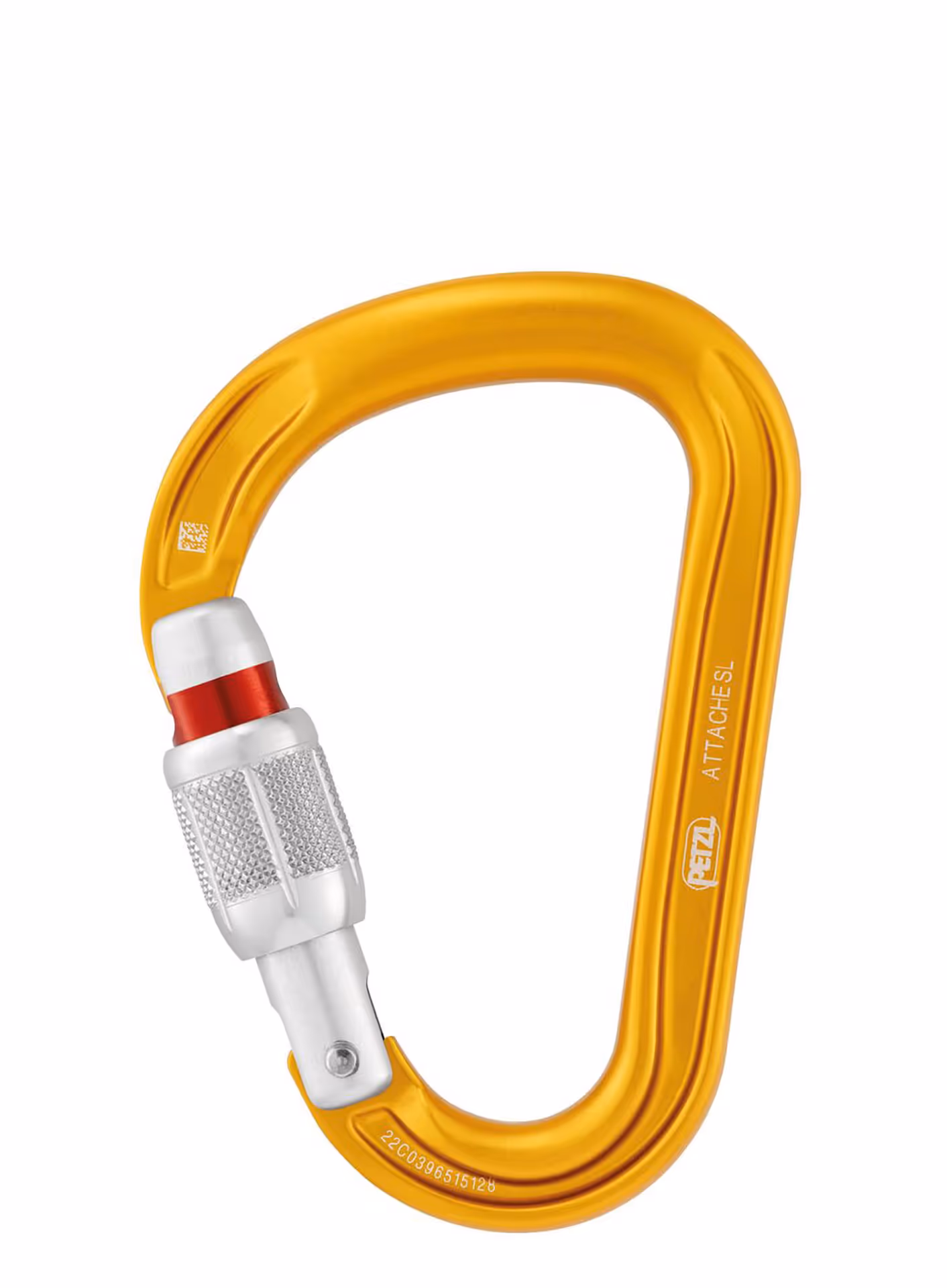 Karabinek Petzl Attache Screw-Lock - yellow