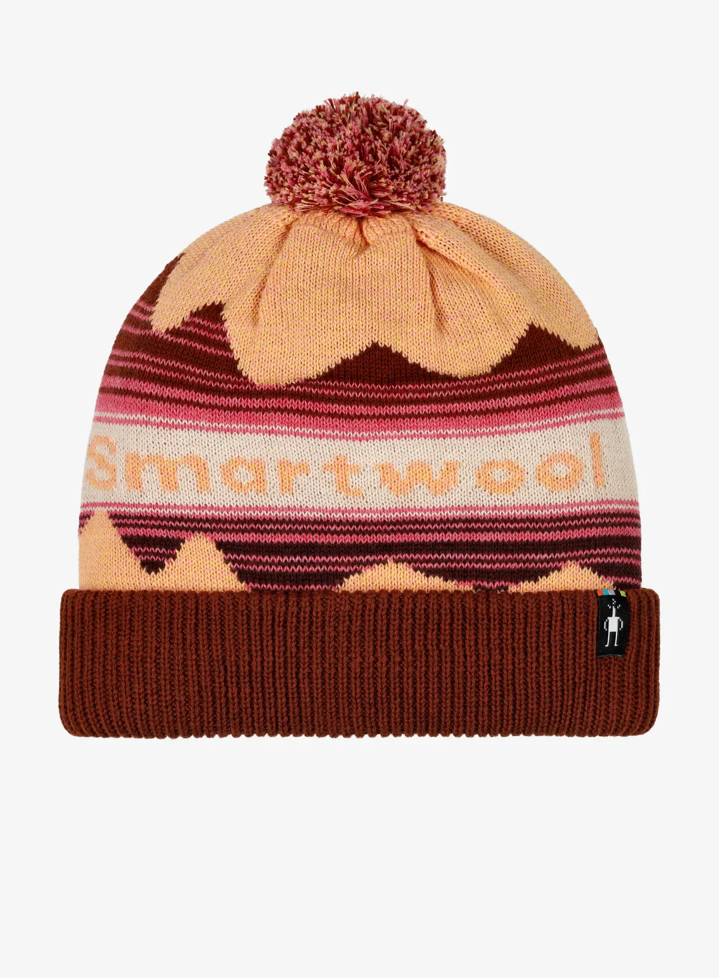 Czapka zimowa Smartwool Knit Winter Pattern POM Beanie - apricot