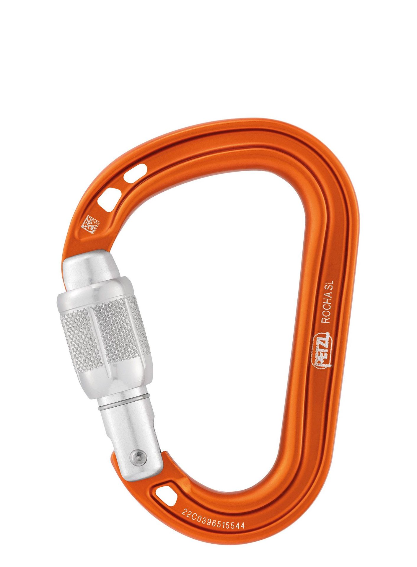 Karabinek wspinaczkowy Petzl Rocha Screw-Lock - orange