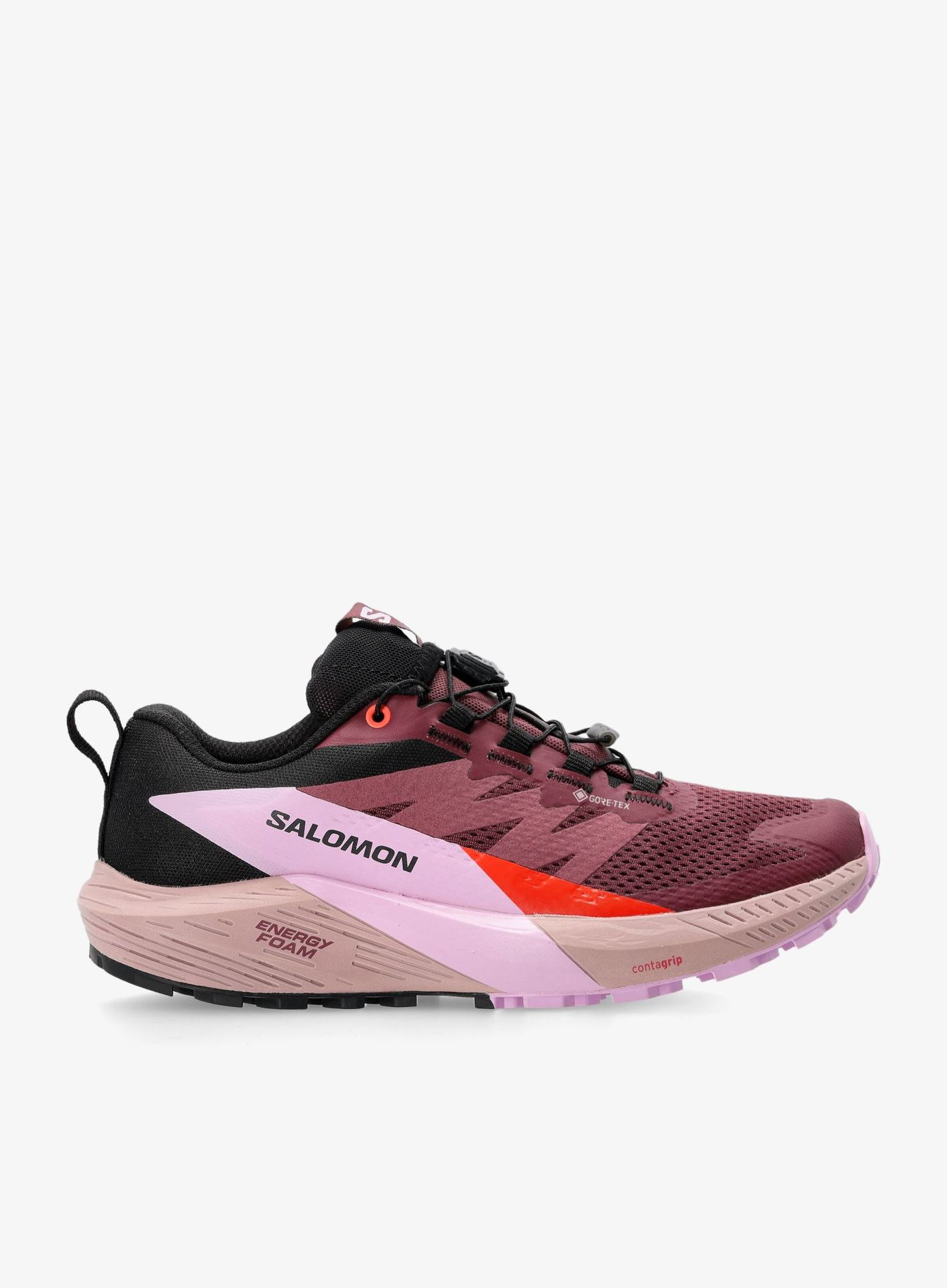 Buty trailowe damskie Salomon Sense Ride 5 GTX - grape/orchid/cherry