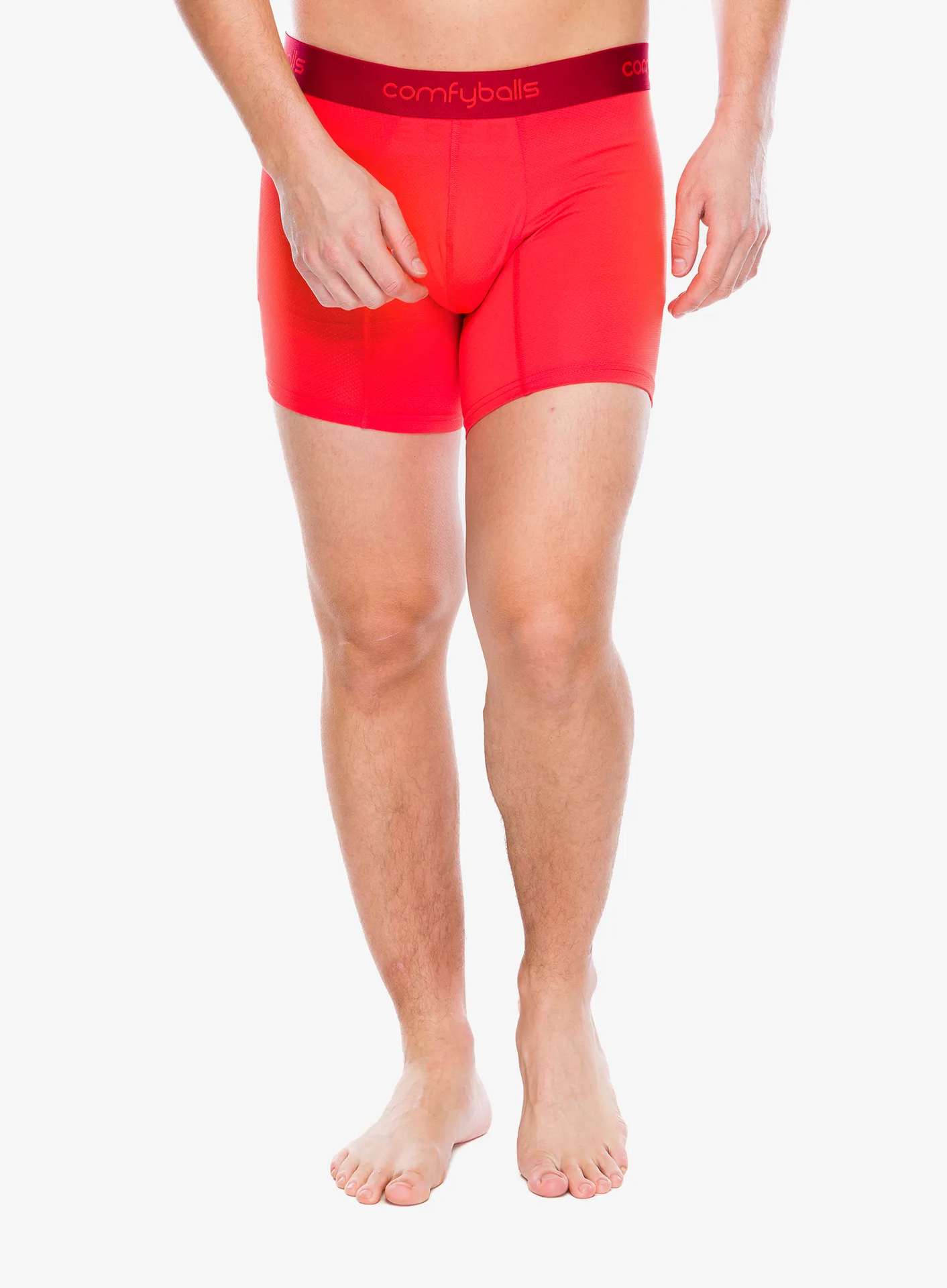 Bokserki termoaktywne Comfyballs Long Performance - plasma red