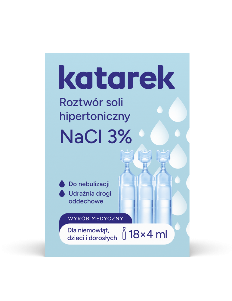 Katarek Ampułki Sól Hipertoniczna NACL 3%