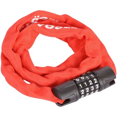 Zapięcie rowerowe VÖGEL VZP-42432R Łańcuch Czerwony