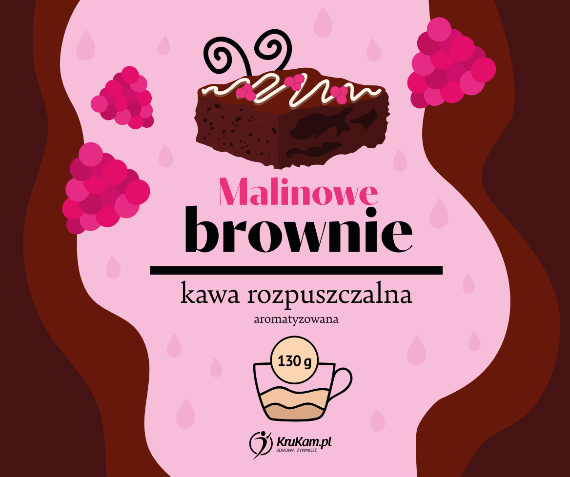 Kawa rozpuszczalna Malinowowe brownie 130g