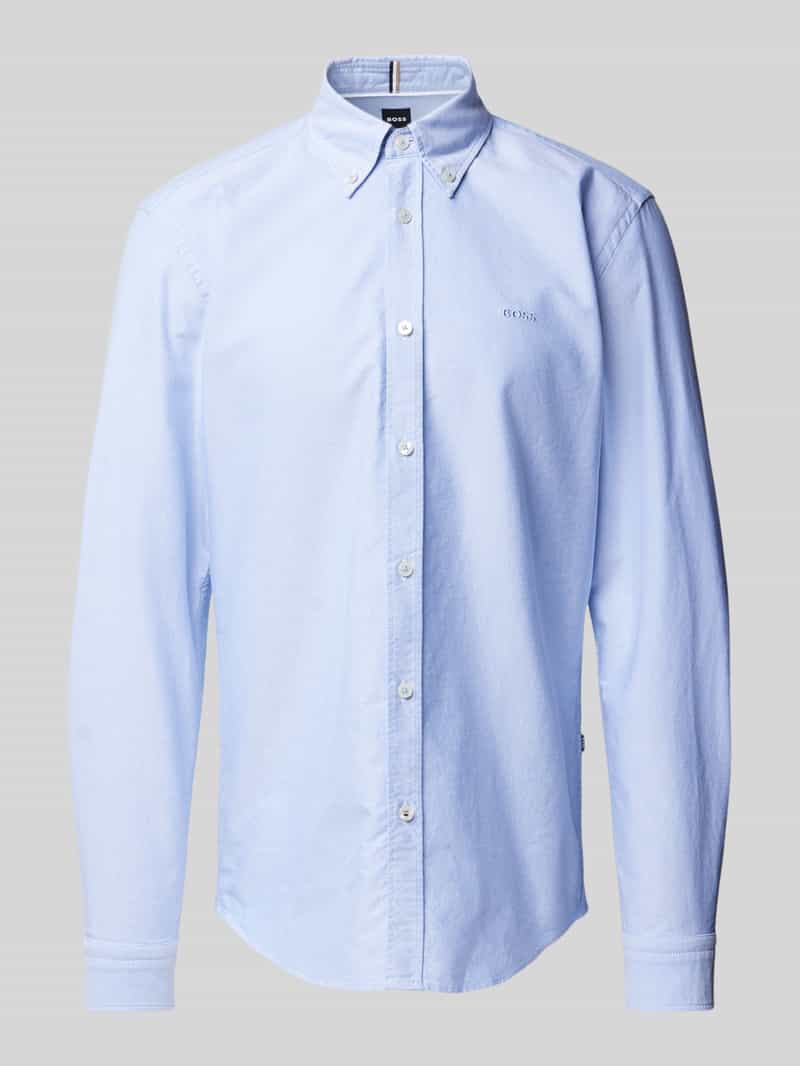 Koszula biznesowa o kroju regular fit z kołnierzykiem typu button down model ‘Roan’