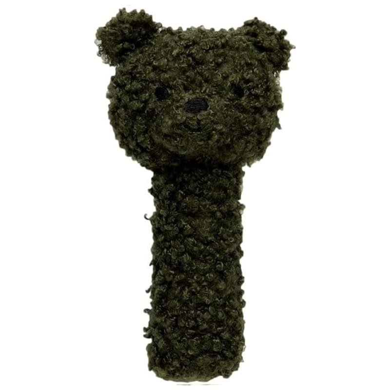 Jollein grzechotka dla Niemowlaka miÄ™kka MiĹ› TEDDY BEAR Leaf Green