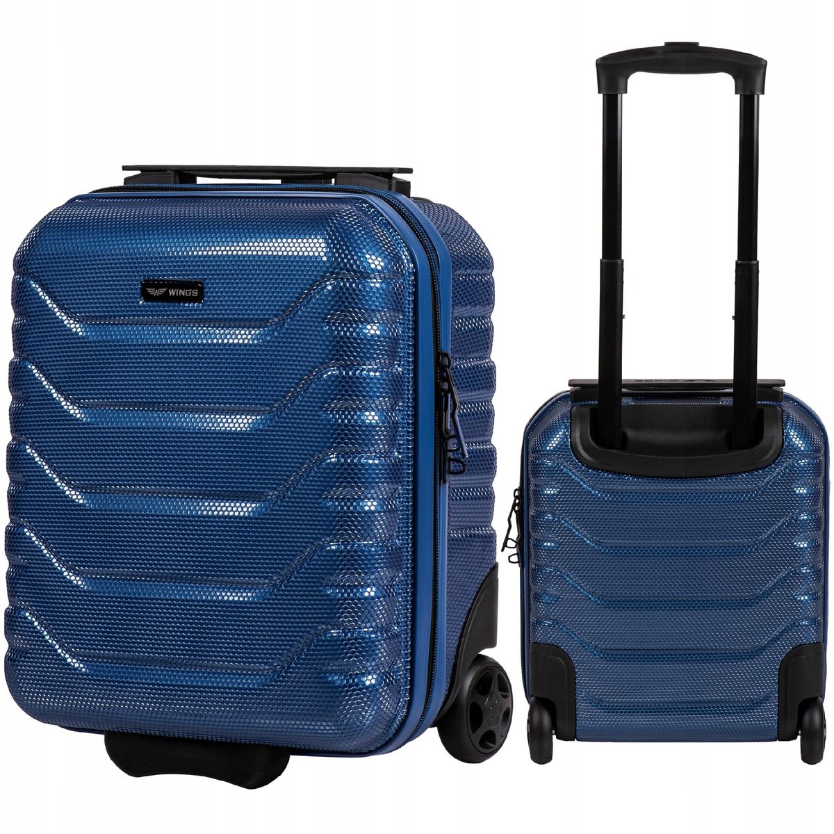 WINGS Walizka MINI darmowy BAGAŻ podręczny KABINÓWKA 2 kółka POLICARBON