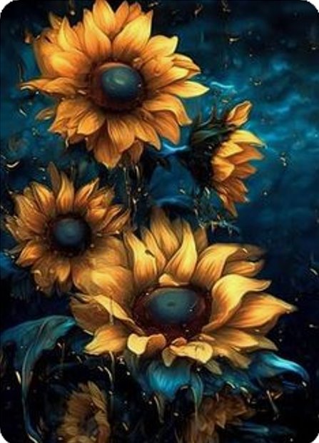 Diamentowa Mozaika Słoneczniki