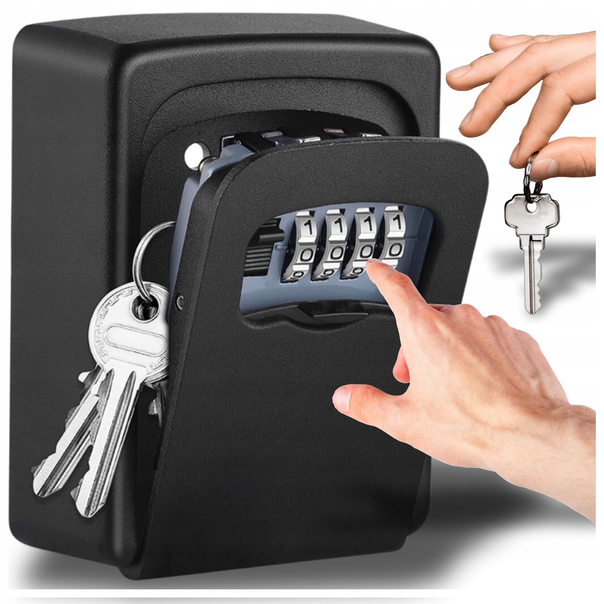 METALOWY SEJF ŚCIENNY NA KLUCZE SKRZYNKA SZAFKA SCHOWEK KASETKA Booking bnb