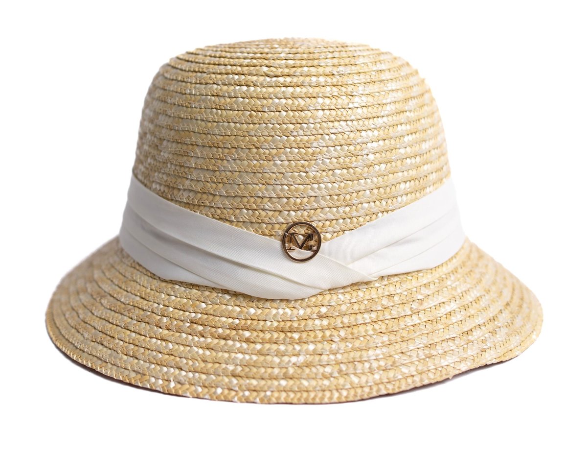 Kapelusz Damski Plażowy Słomkowy Regulowany Na Lato Vintage Retro Ze Słomy