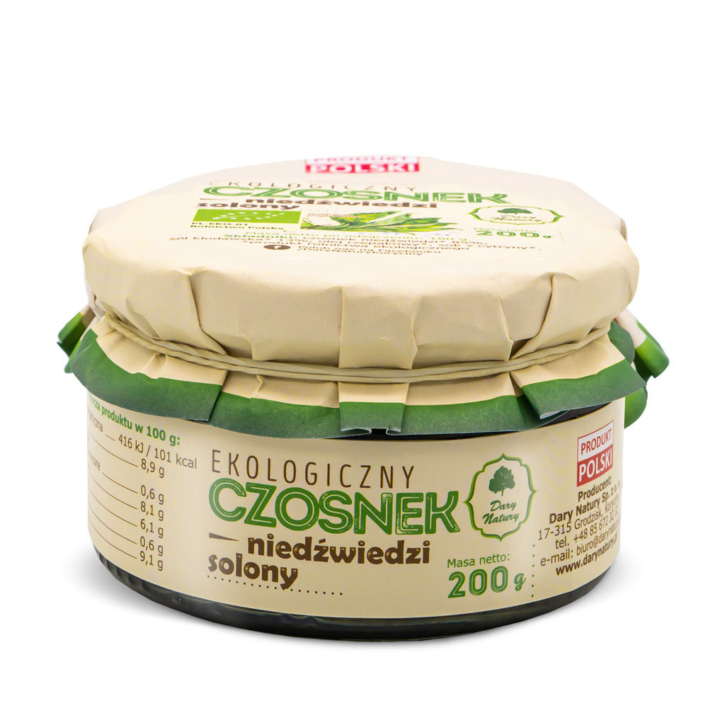 Czosnek niedźwiedzi solony EKO 200g