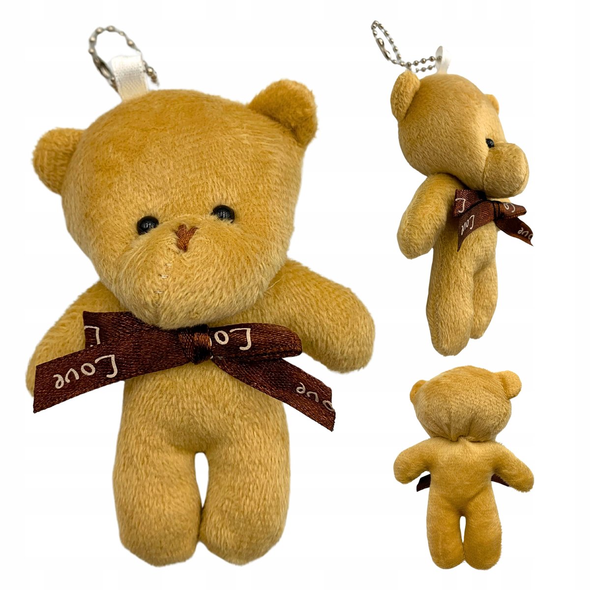 Maskotka Pluszowa Miś Na Walentynki Kokardka Pluszak Brelok Dla Niej 12 cm