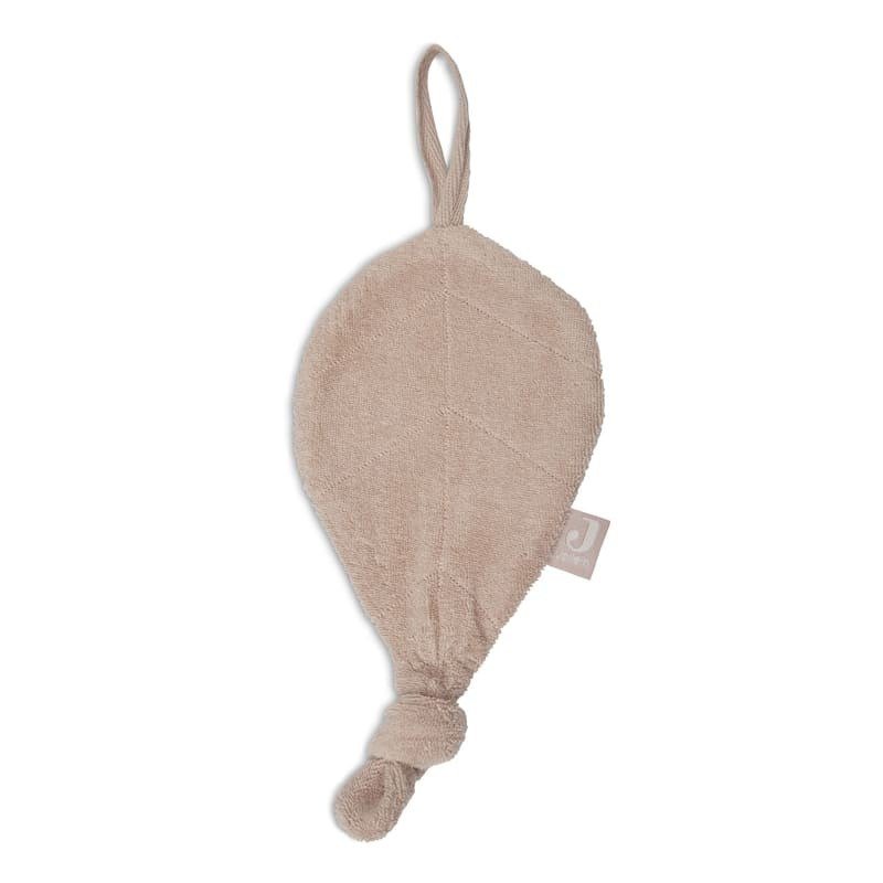 Jollein przytulanka dou dou z zawieszkÄ… na smoczek Listek LEAF Pale Pink