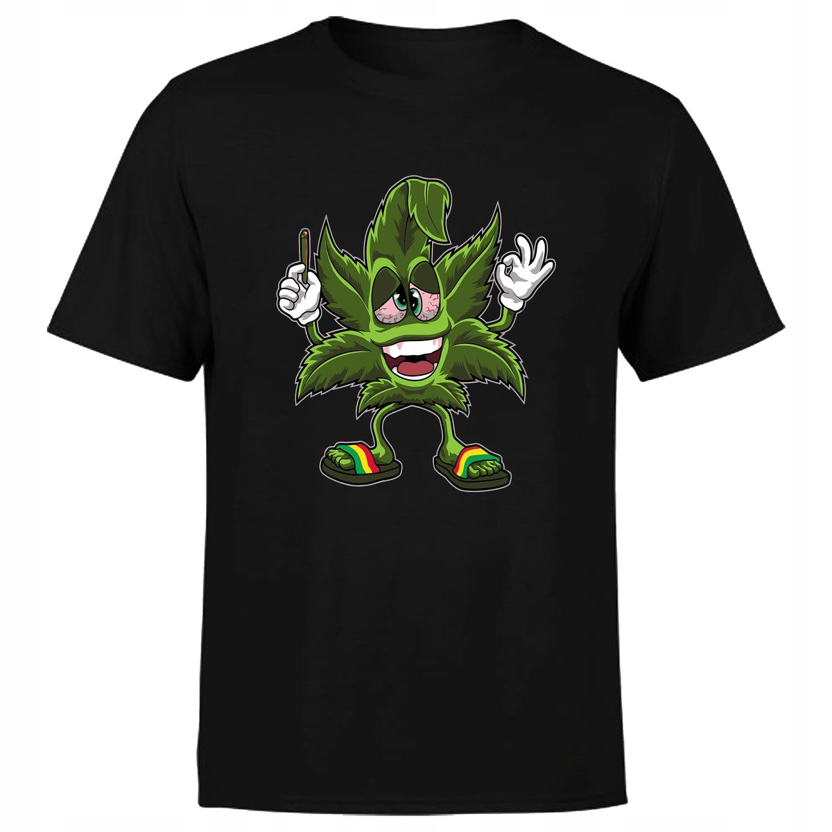 Koszulka męska z nadrukiem WEED 420 ziółko thc śmieszna XXL