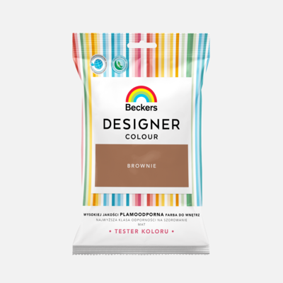 Farba lateksowa Beckers Designer Colour TESTER Brownie 0,05 l