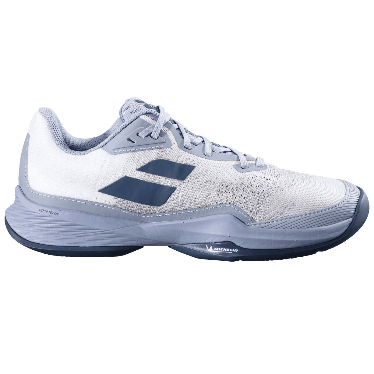 Męskie buty tenisowe Babolat Jet Mach 3 All Court Men White/Dark Grey EUR 42,5