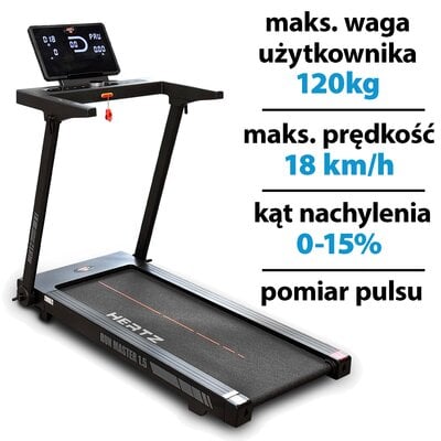 Bieżnia elektryczna HERTZ FITNESS Run Master 1.5 1840W 18km/h