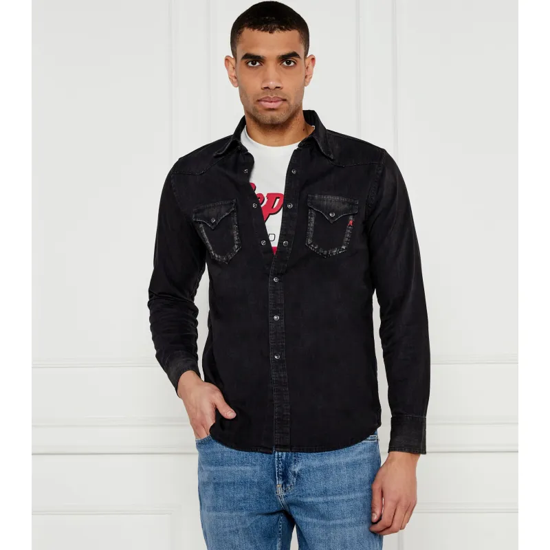Replay Jeansowa koszula Regular Fit