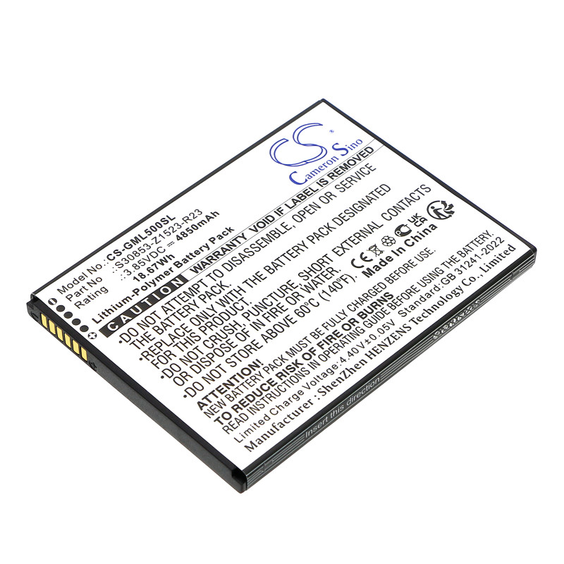 Gigaset GS5 / S30853-Z1523-R23 4850mAh 18.67Wh Li-Polymer 3.85V (Cameron Sino)