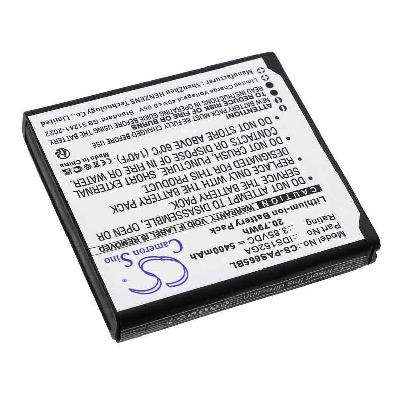 Pax A6650 / IDS152GA 5400mAh 20.79Wh Li-Ion 3.85V (Cameron Sino)