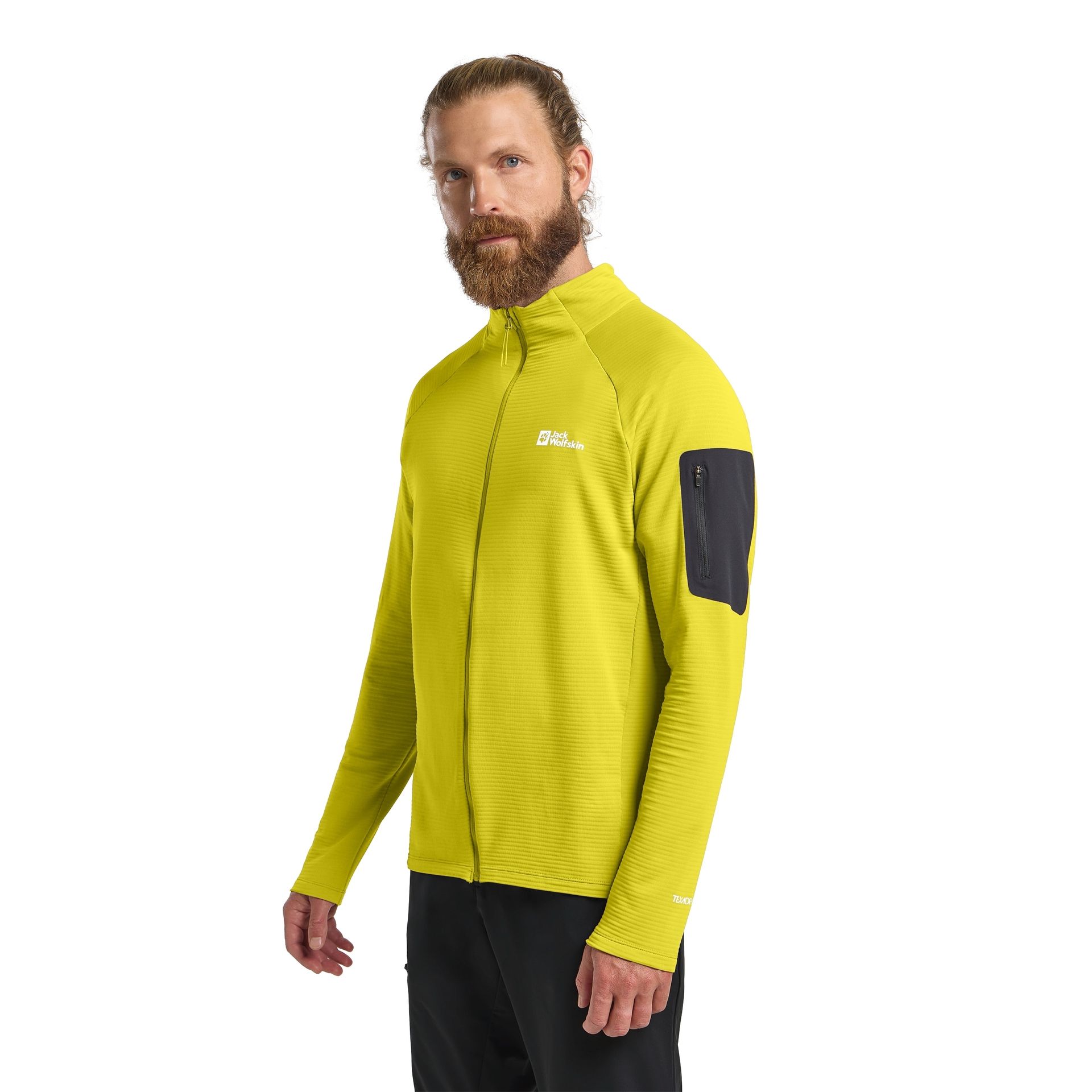 Polar męski Jack Wolfskin PRELIGHT FZ M chartreuse - M