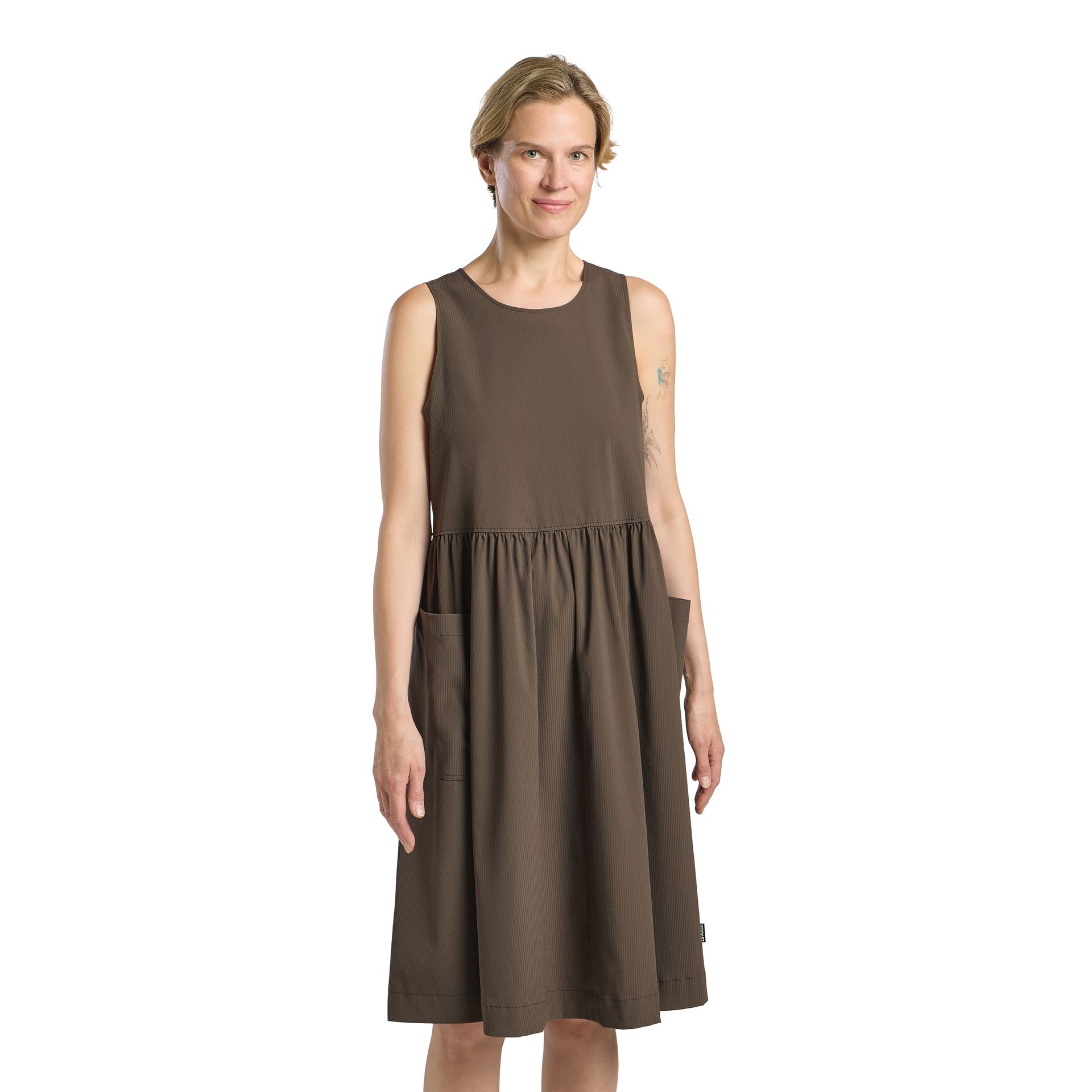 Damska sukienka sportowa Jack Wolfskin SIOMA DRESS W cold coffee - XS