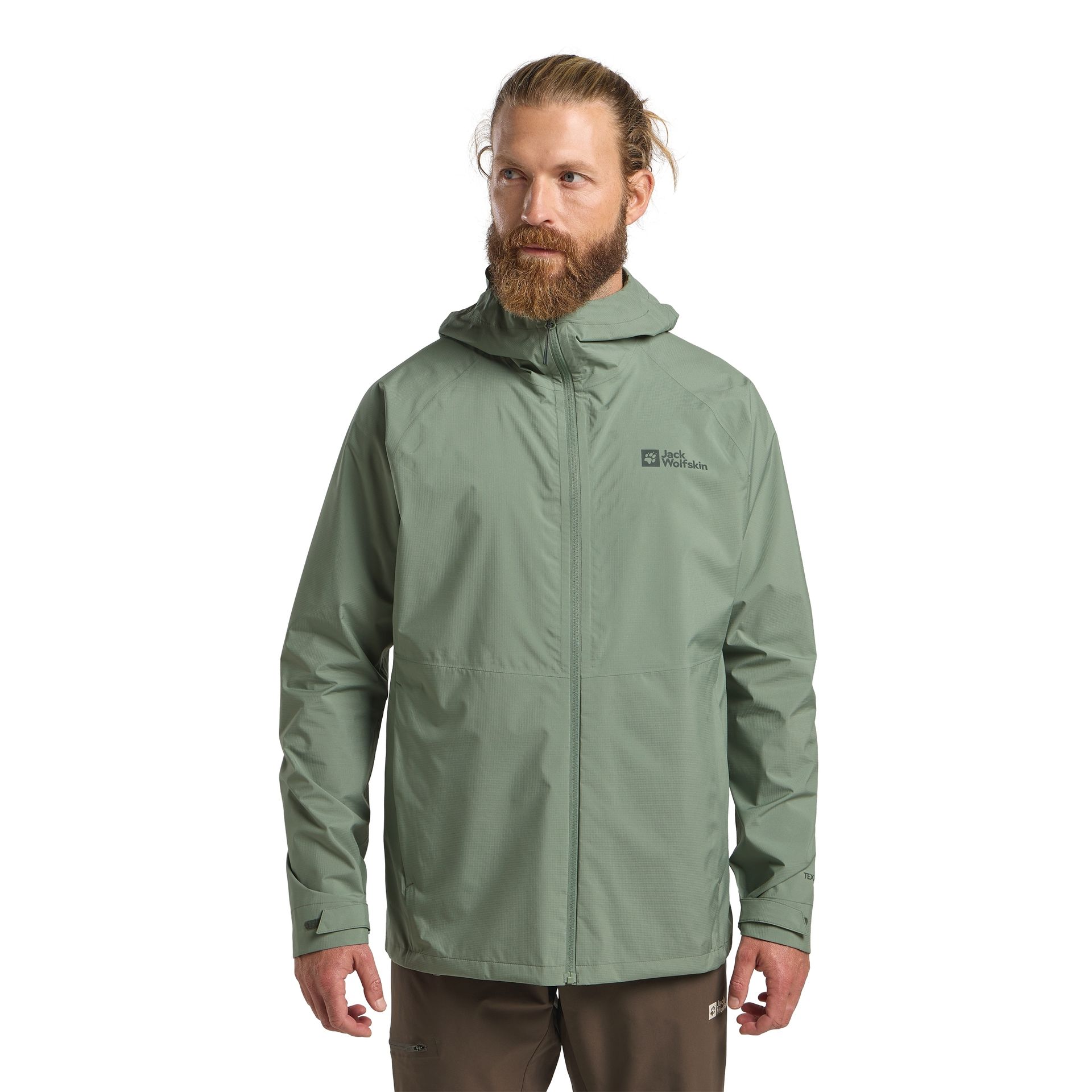 Męska kurtka przeciwdeszczowa Jack Wolfskin PRELIGHT 2.5L LT JKT M eucalyptus - S