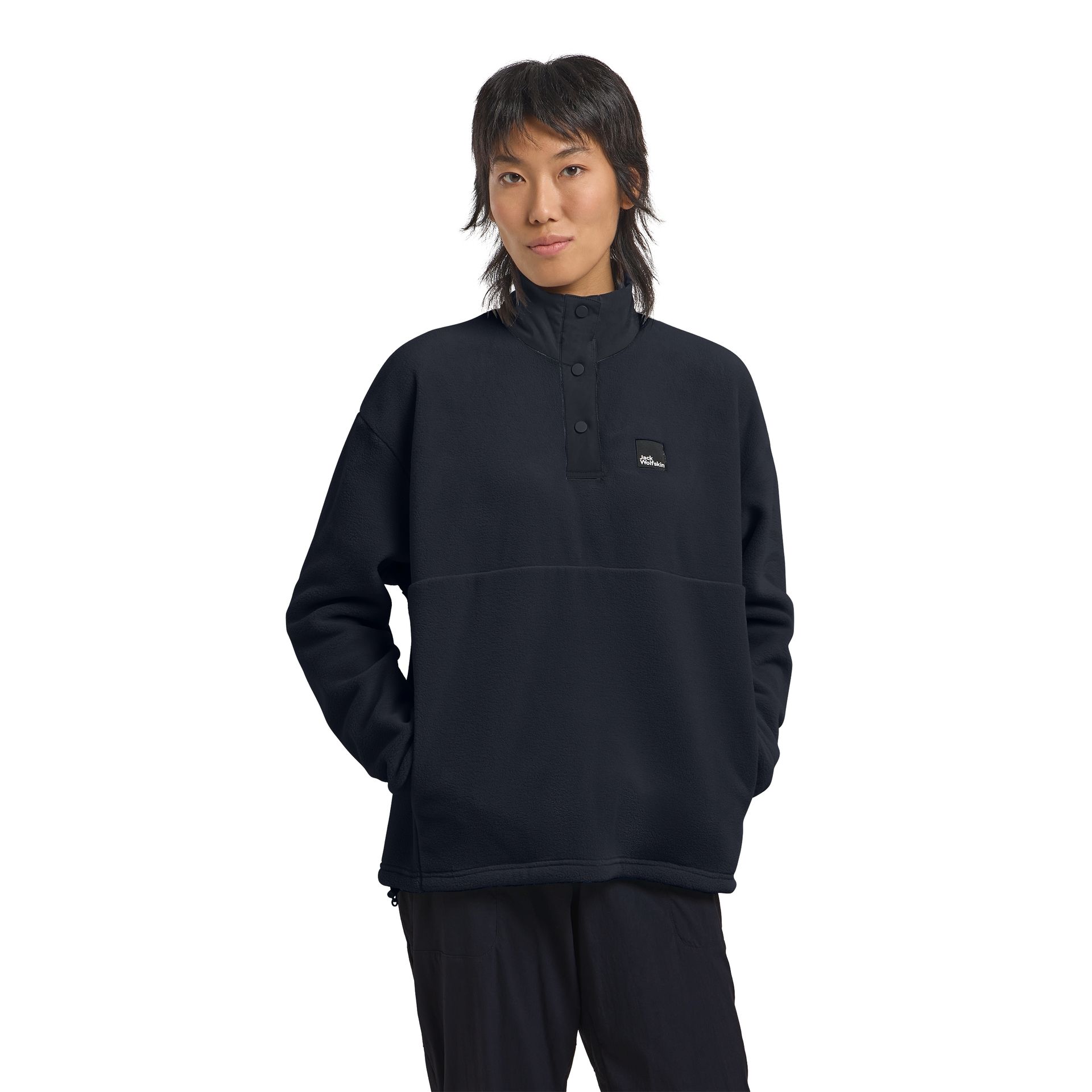 Damska bluza polarowa Jack Wolfskin SUMETRO HZ W dark navy - XS