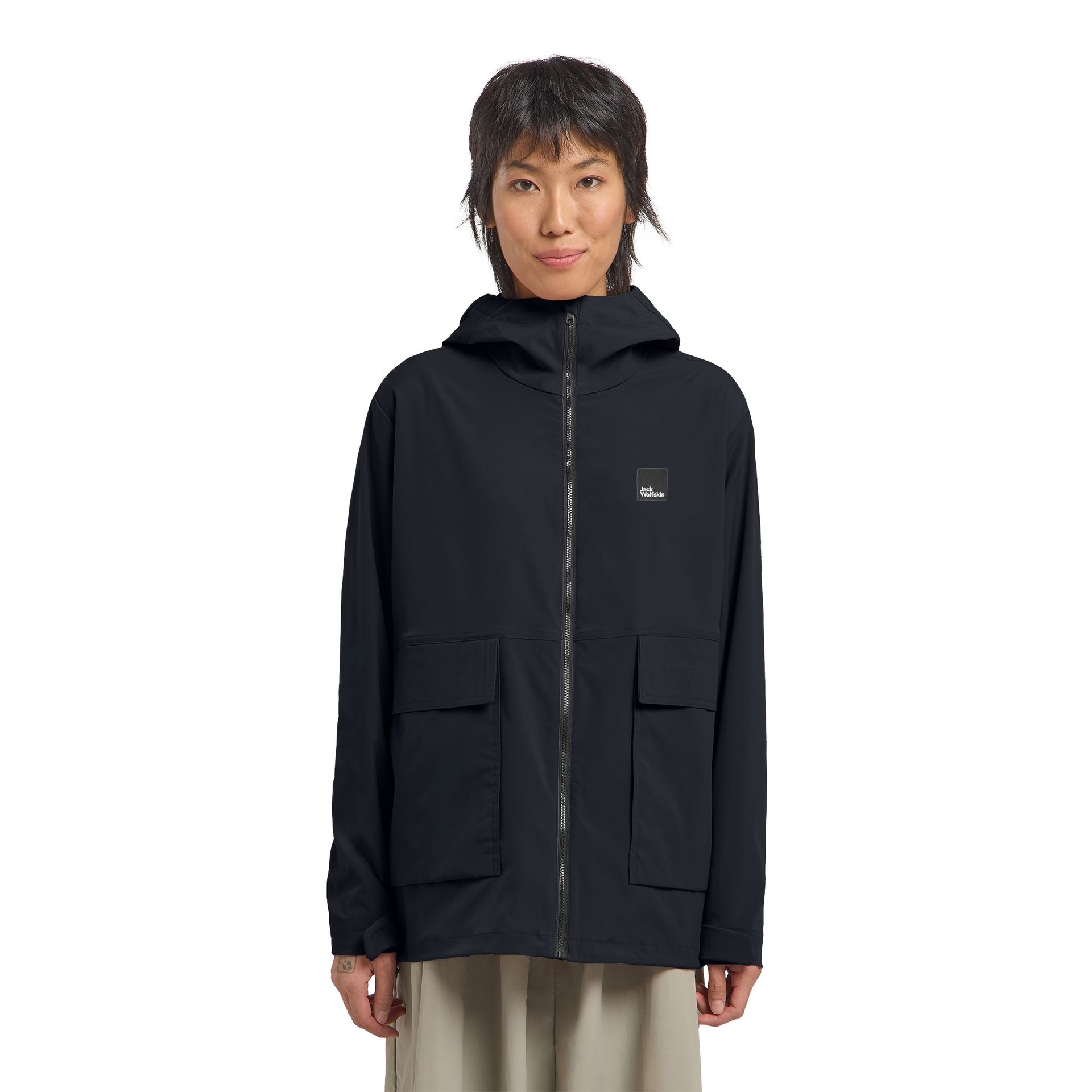 Damska kurtka przeciwwiatrowa Jack Wolfskin TERRACADE JKT W dark navy - XS