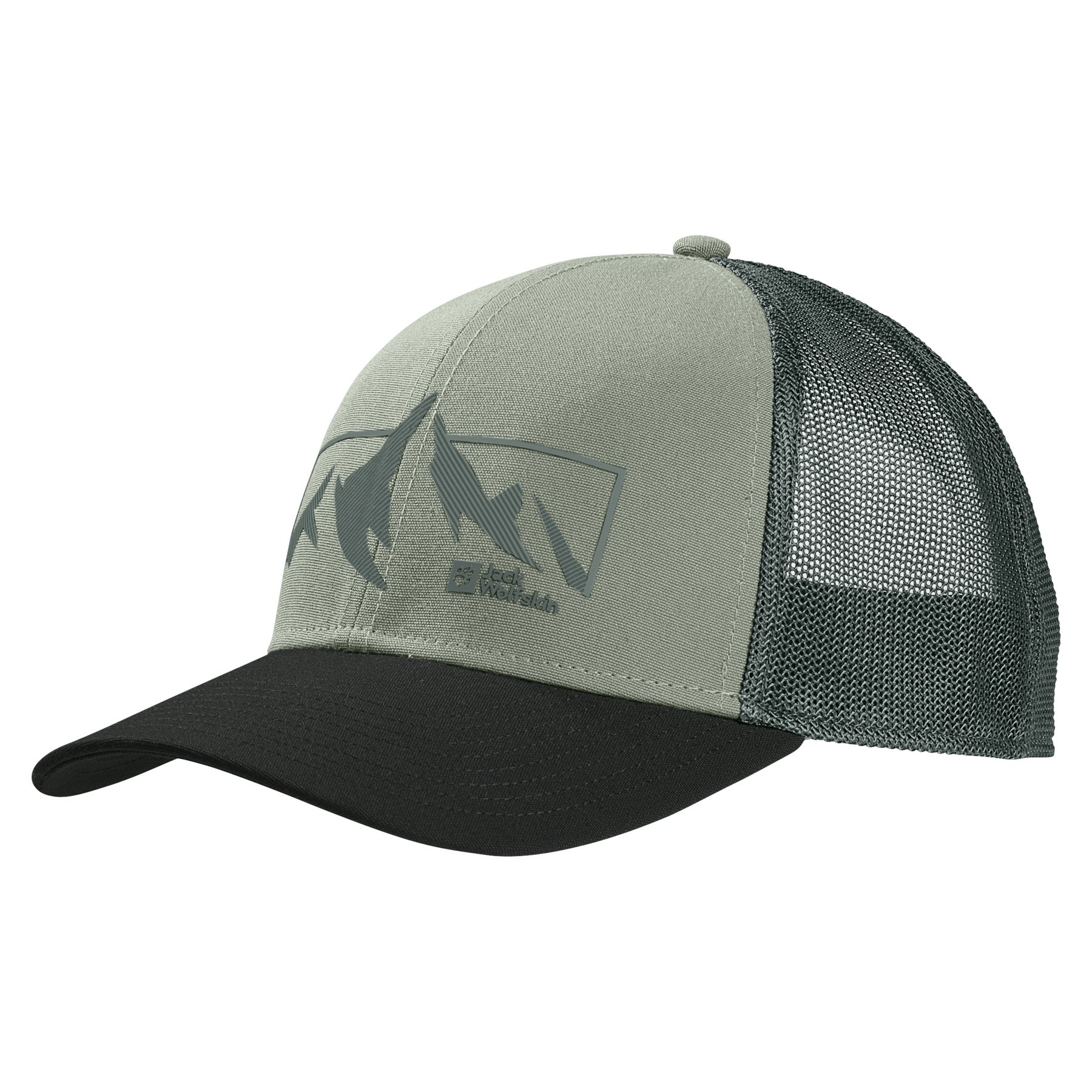 Czapka z daszkiem Jack Wolfskin BRAND CAP MOUNTAIN mint leaf - ONE SIZE