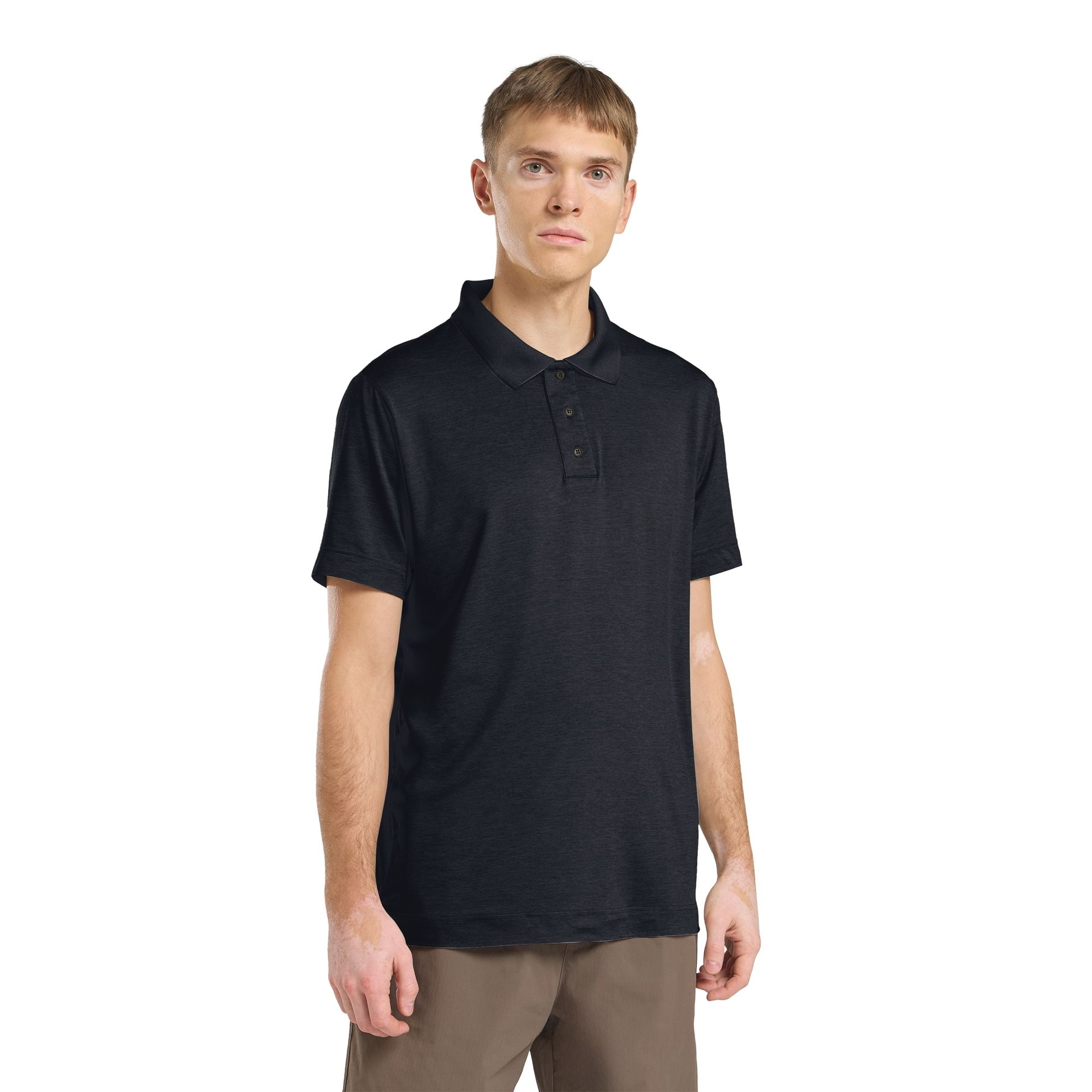 Męska koszulka polo Jack Wolfskin TRAVEL POLO M dark navy heather - S